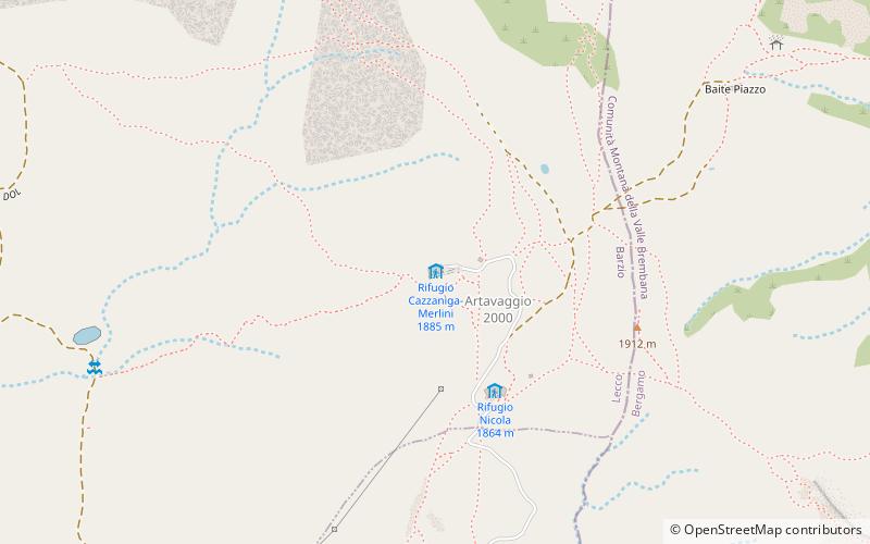 Rifugio Cazzaniga-Merlini location map