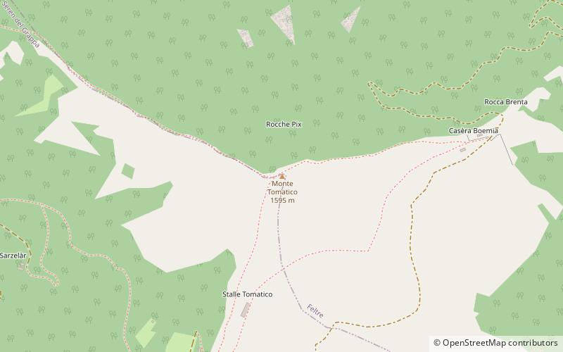 Monte Tomatico location map