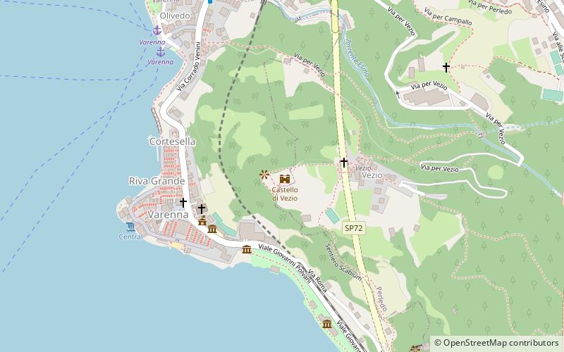 Castello di Vezio location map