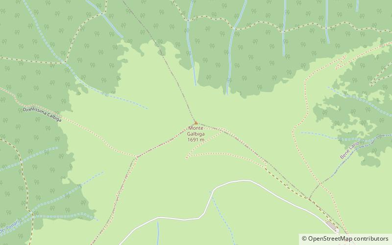 Monte Galbiga location map