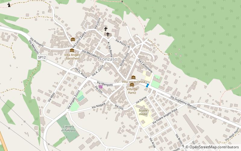 Fonzaso location map