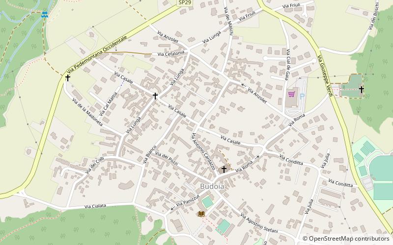 Budoia location map