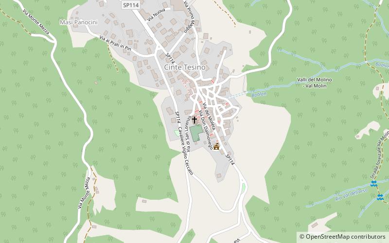Cinte Tesino location map