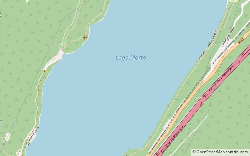 Lago Morto location map