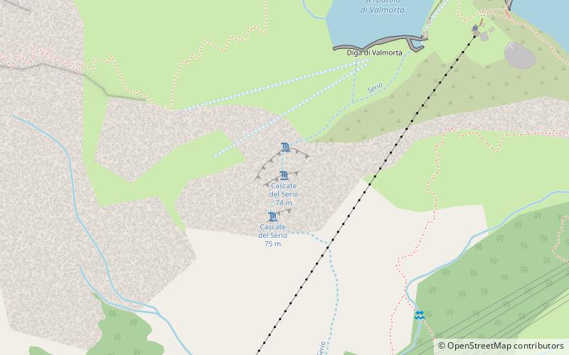 Cascate del Serio location map