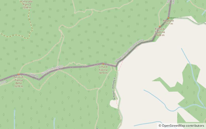 Cima di Fojorina location map