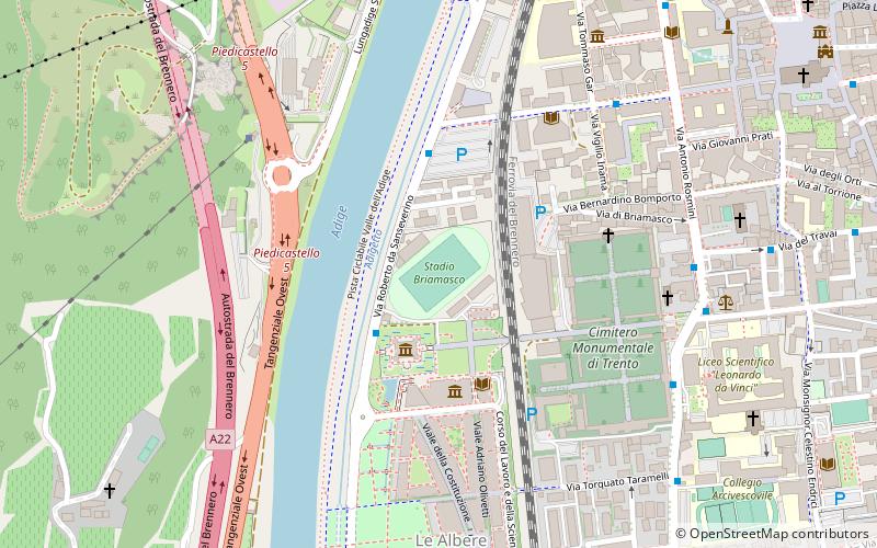 Stadio Briamasco location map