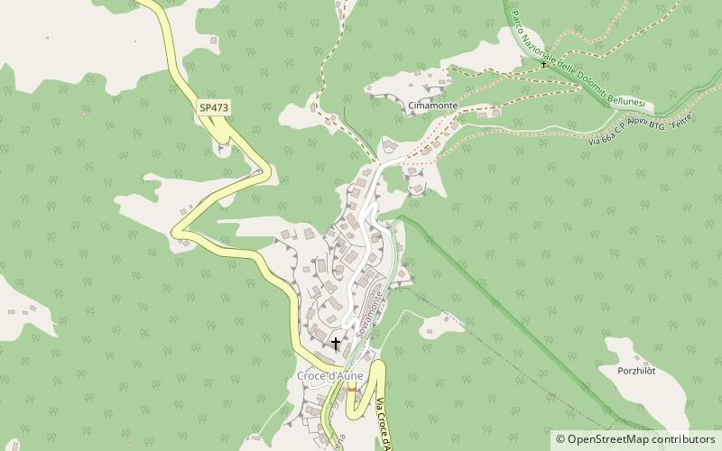 Croce d'Aune location map