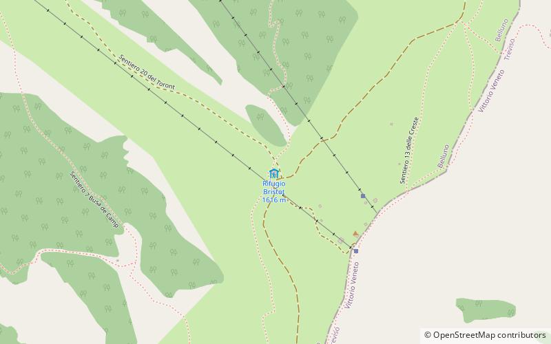 Rifugio Bristot location map