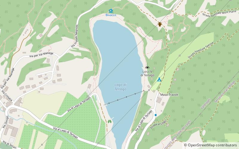 Lac de Terlago location map