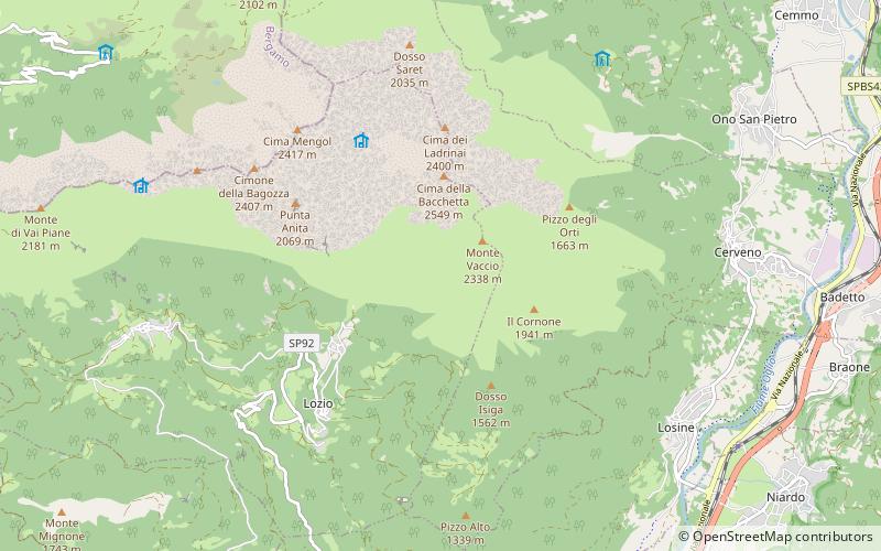 Bergamasque Prealps location map