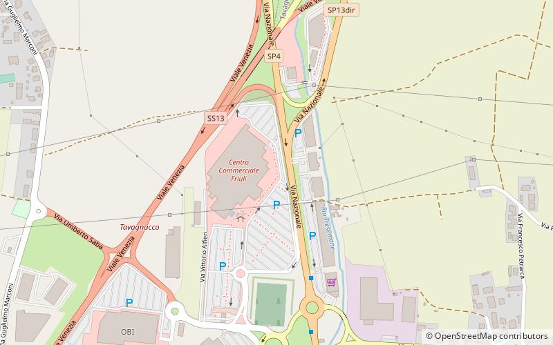 tavagnacco location map