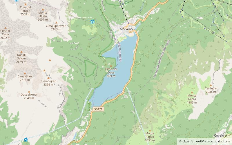Lake Molveno location map