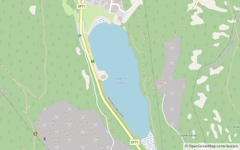 Lac de Lases location map