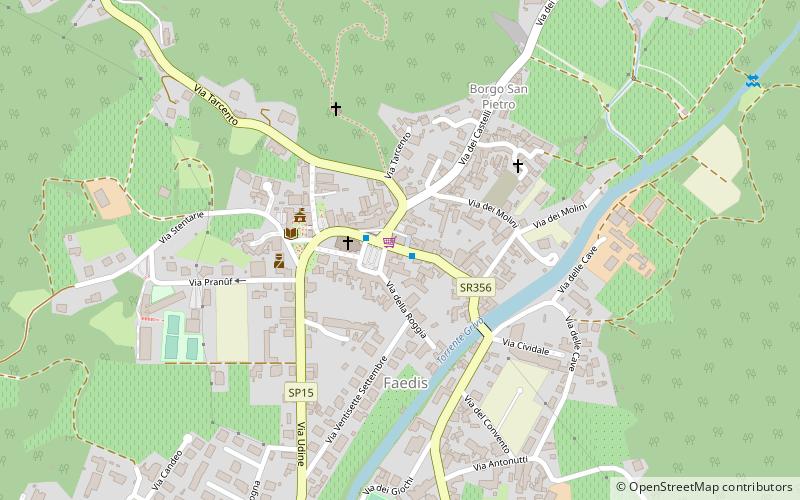 Faedis location map
