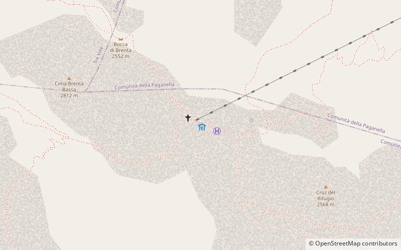 Rifugio Tosa e „T. Pedrotti“ location map