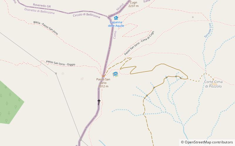 San Jorio Pass location map