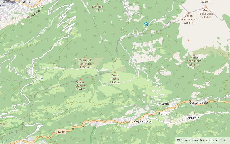 Monte Padrio location map