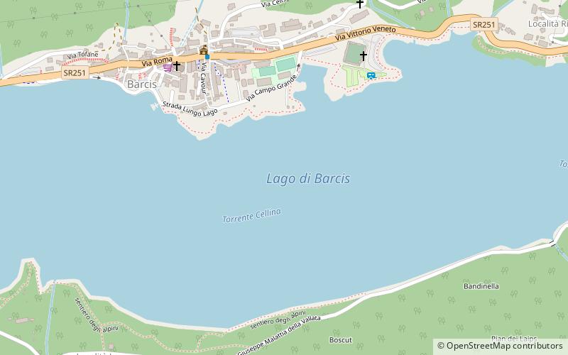 Lago di Barcis location map