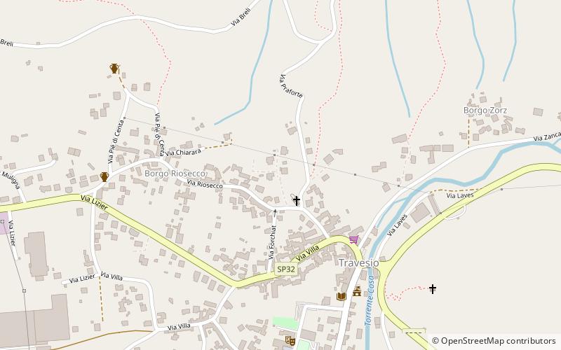 Travesio location map