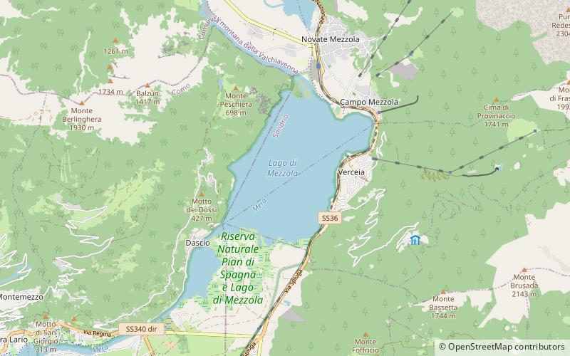 Lac de Mezzola location map