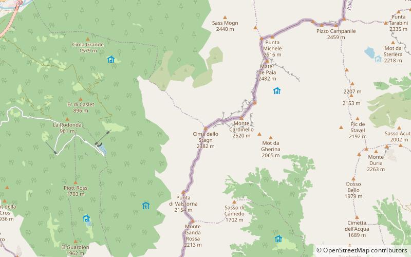 Cima dello Stagn location map