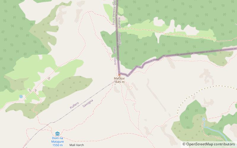 Matajur location map