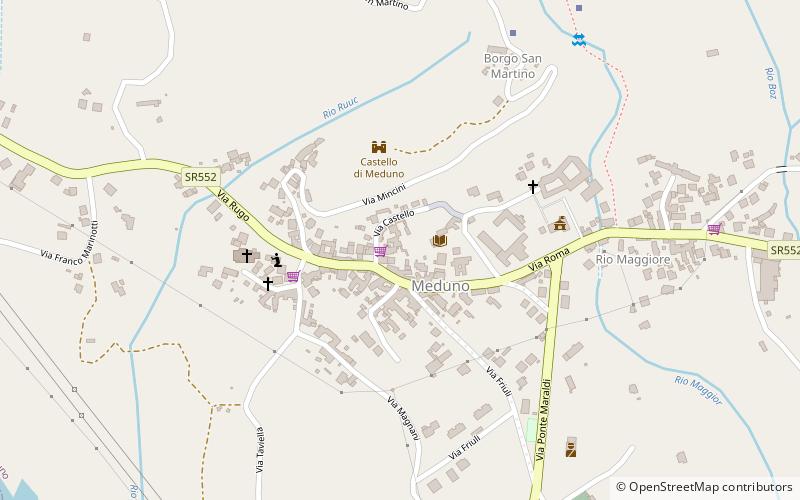 Meduno location map