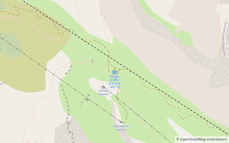Rifugio Graffer location map