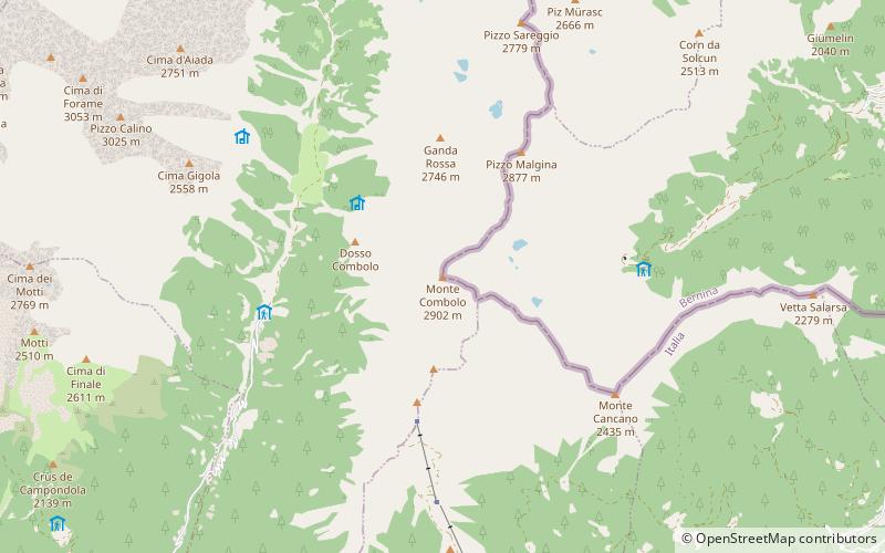 Piz Combul location map