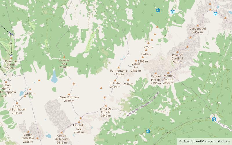 Lagorai location map
