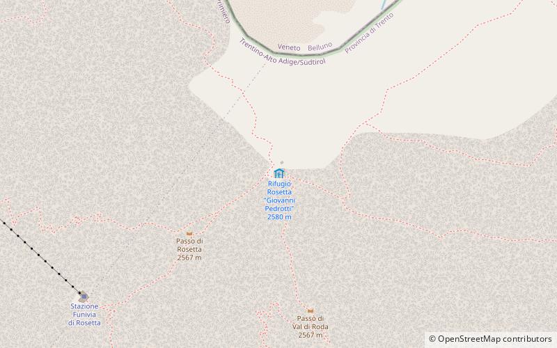 Rifugio Rosetta – „Giovanni Pedrotti“ location map
