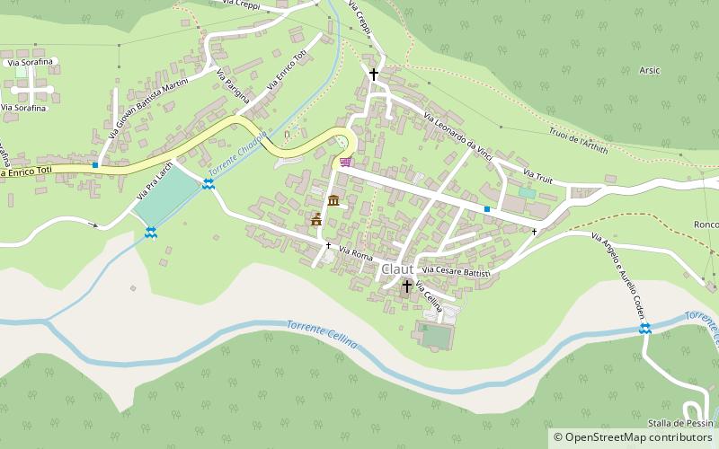 Claut location map