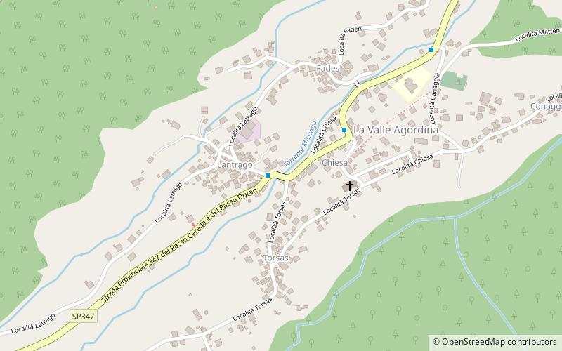La Valle Agordina location map