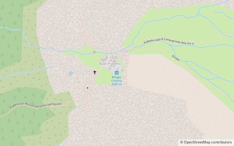 Rifugio Cristina location map