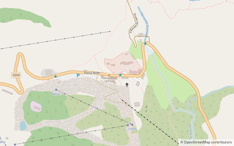 Passo Rolle location map
