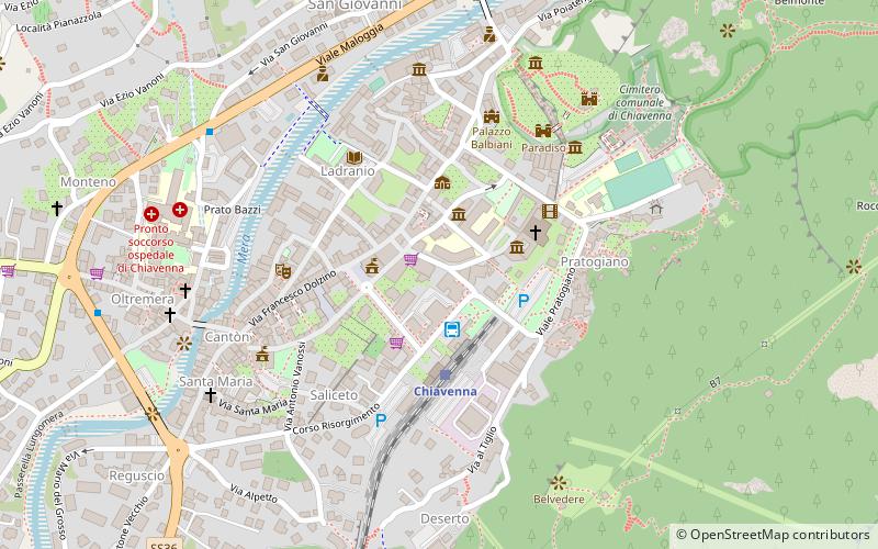 Chiavenna location map