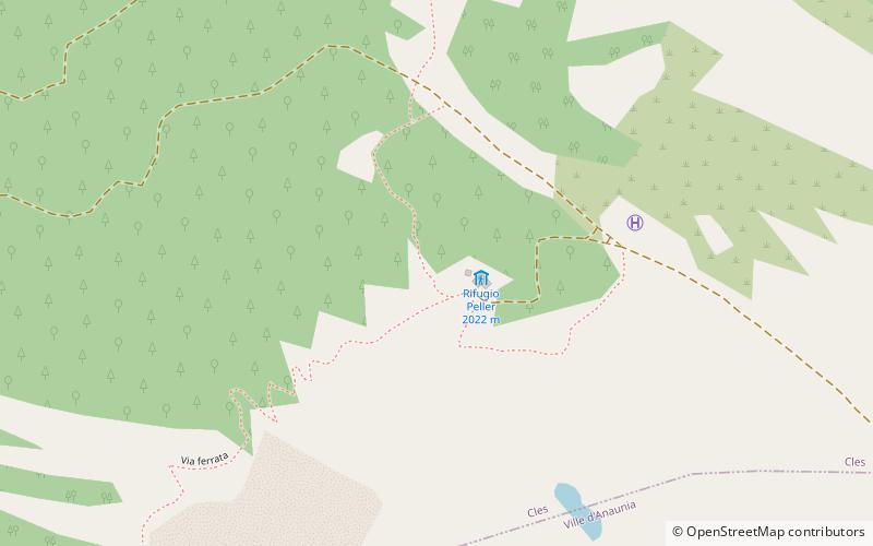Rifugio Peller location map