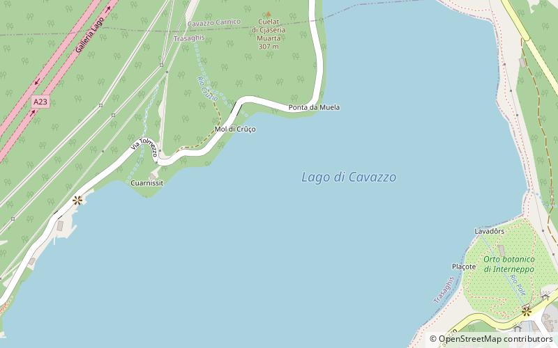 Lago di Cavazzo location map
