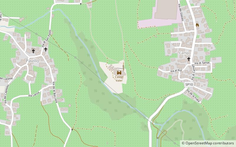 Castel Valer location map