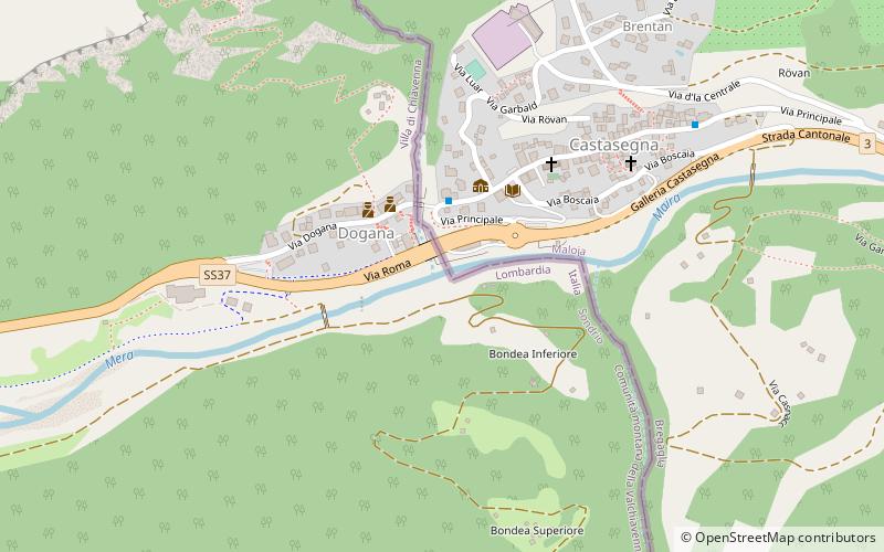 Bergell location map