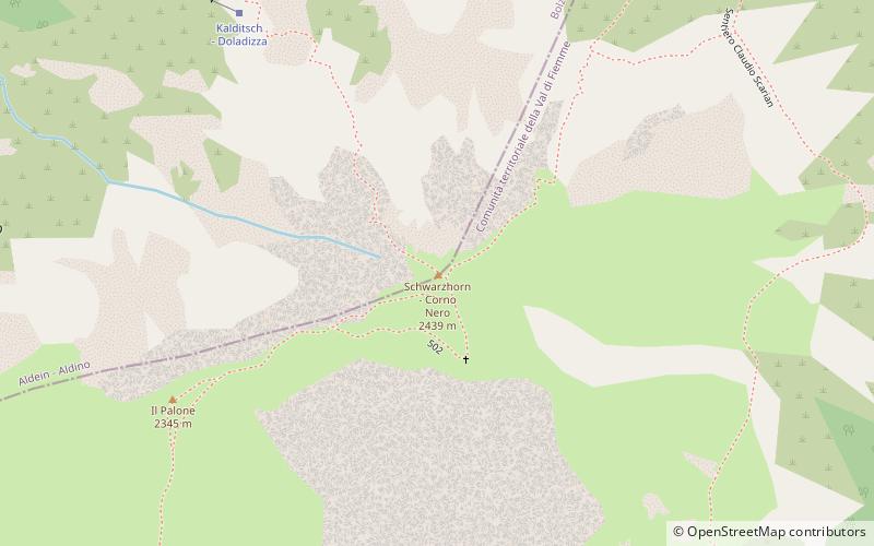 Corno Nero location map