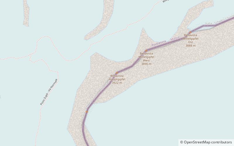 Bellavista Mountain location map