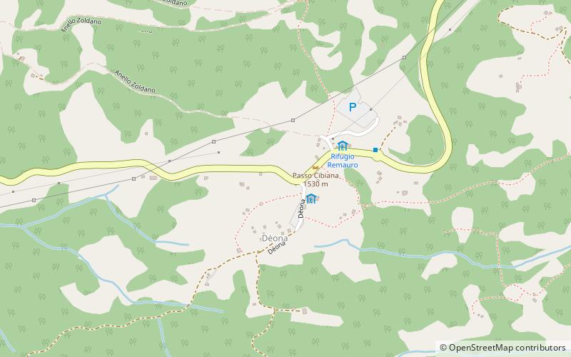 Cibiana Pass location map