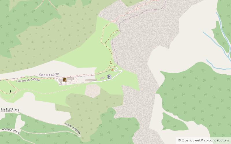 Rifugio Dolomites location map