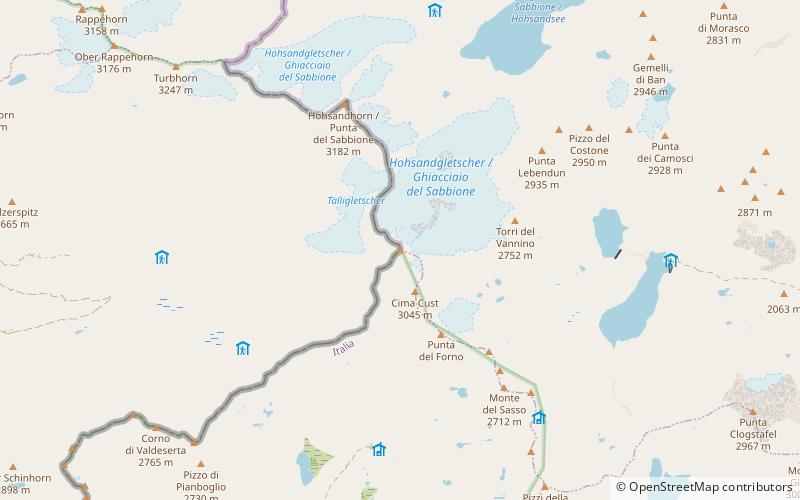 Ofenhorn location map