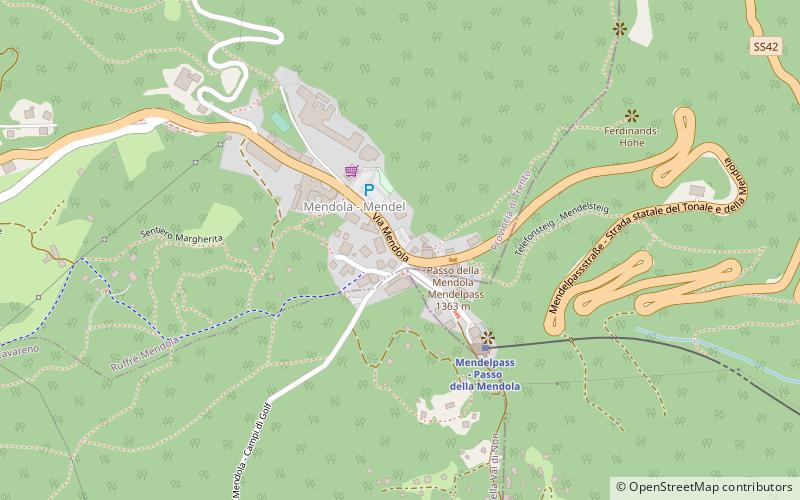 Mendel Pass location map