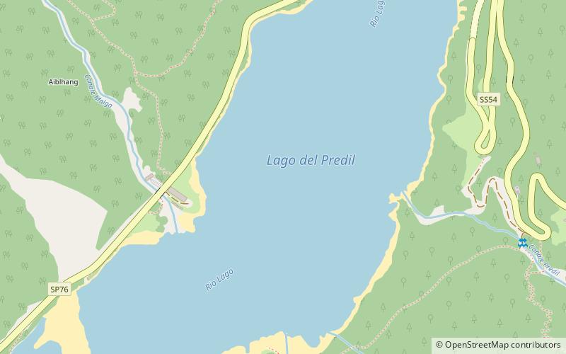 Lac du Predil location map