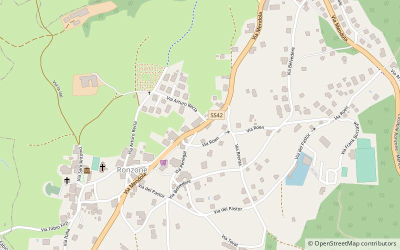 Ronzone location map