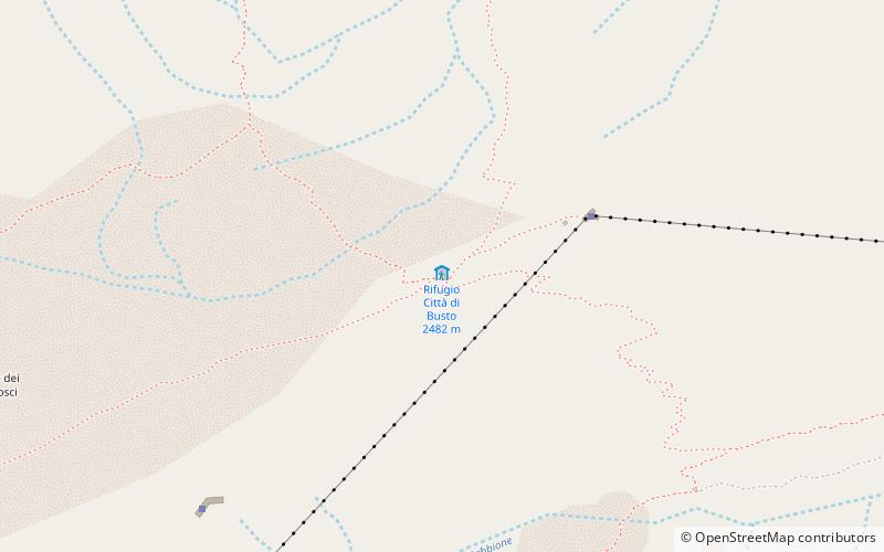 Rifugio Città di Busto 2482 m location map